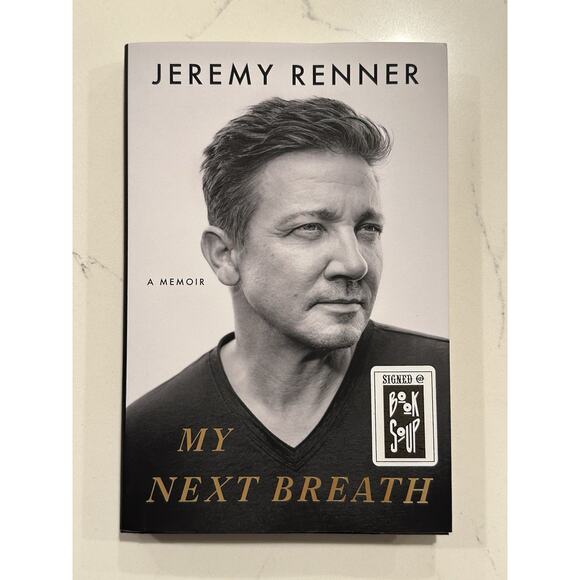Jeremy Renner SIGNED BOOK My Next Breath Hardcover ~ AUTOGRAPHED #1 - Picture 1 of 10